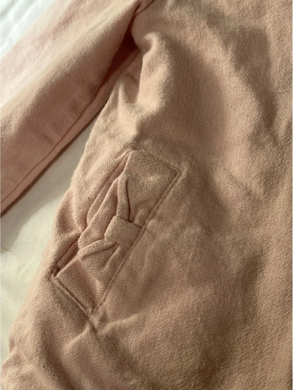 Carter's Toddler Pink Fleece Coat with Bow Detail Size 2T